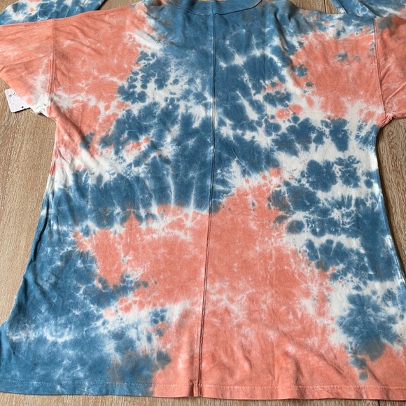 Free People Tie Dye Oversized Long Sleeve Shirt - Picture 4 of 8